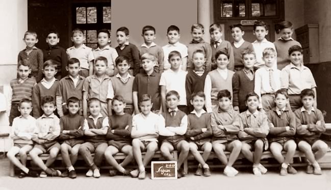Ecole rue Negrier CM2 - 1960-61