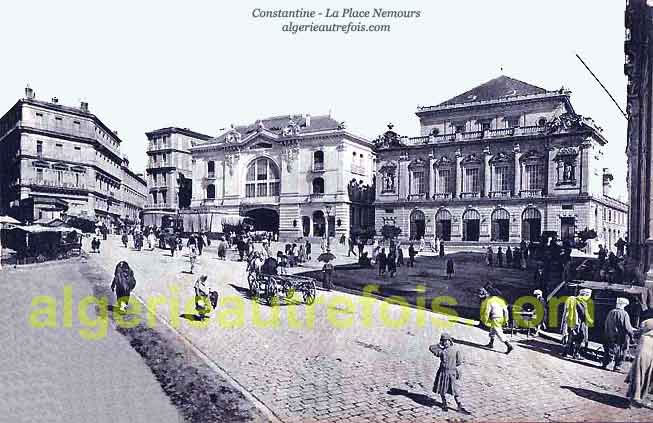 Constantine - la Place Nemours en 1911