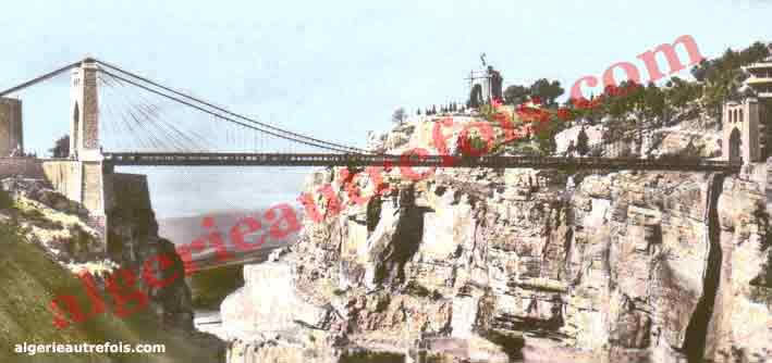 Constantine - Le pont suspendu et les Gorges du Rhumel