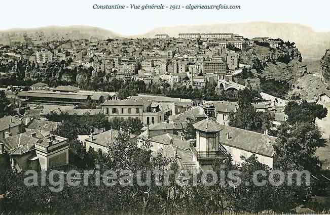 Constantine - vue g&eacute;n&eacute;rale en 1911