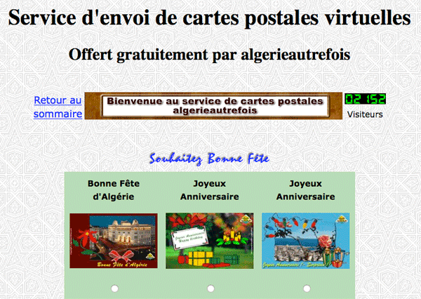 Service gratuit d'envoi de carte virtuelle